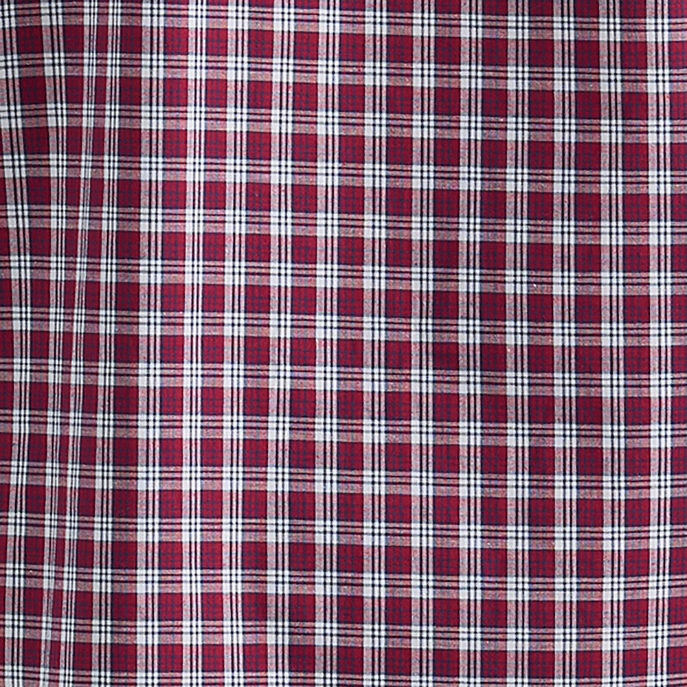 Wrangler Wrinkle Resist Dark Red Plaid - Mens Shirt - 112351596 - Picture 4 of 24