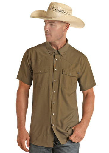 TEK SOLID RIPSTOP SNAP OLIVE BMN3S02400 ROCK & ROLL