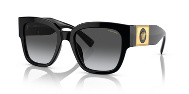 VERSACE フリント三角スカフ APASZKA78HA7H05ZG363 R54 BLACK-WITH-POLAR-GREY-GRADIENT
