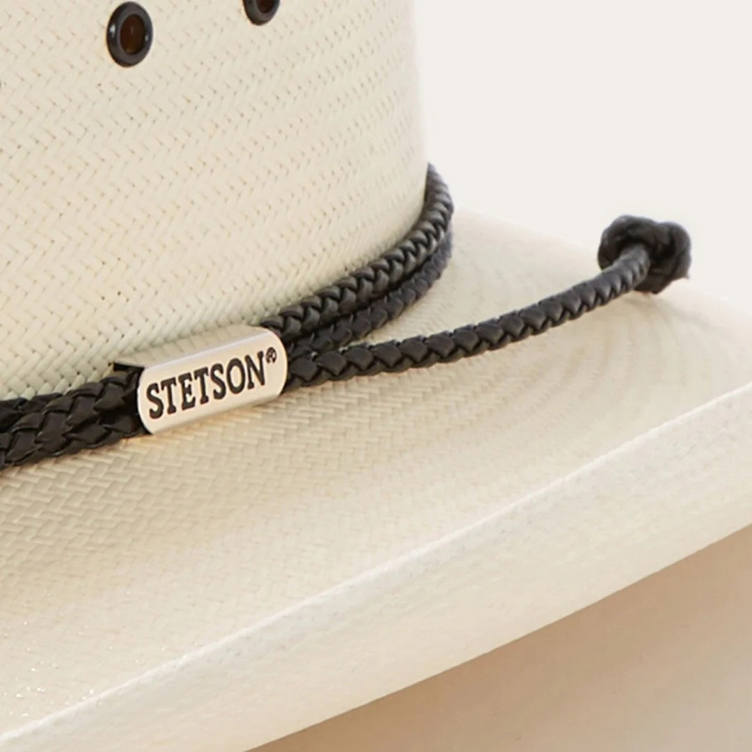 Stetson Carson Shantung 10 x 3 3/4 Krempe - Hut Strohhalme - Sscrcmk603681 - Bild 6 von 30