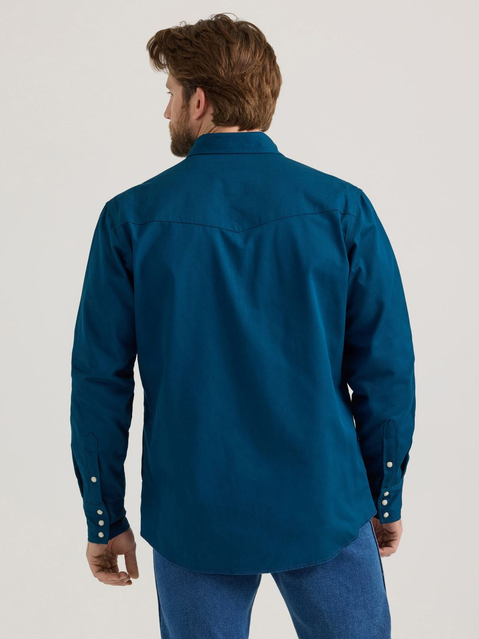 Wrangler Flannel Lined Work Deep Teal - Mens Shirt - 112352657 - Picture 2 of 24