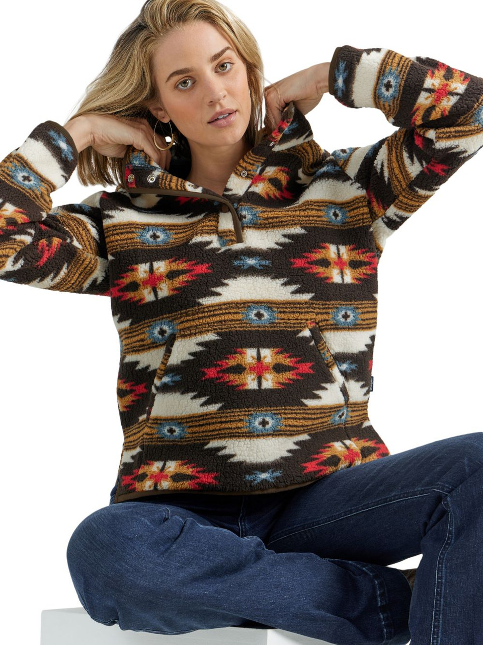 Pullover Wrangler Southwestern Sherpa - Sudadera para mujer - 112353121 - Imagen 4 de 49