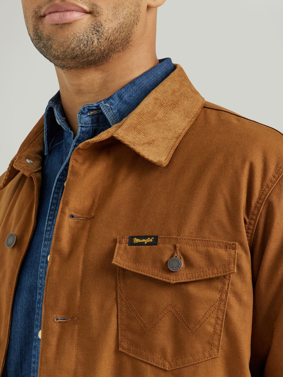 Wrangler Lined Bard Coat Hay Bale Brown - Herren Jacke - 112352842 - Bild 3 von 30