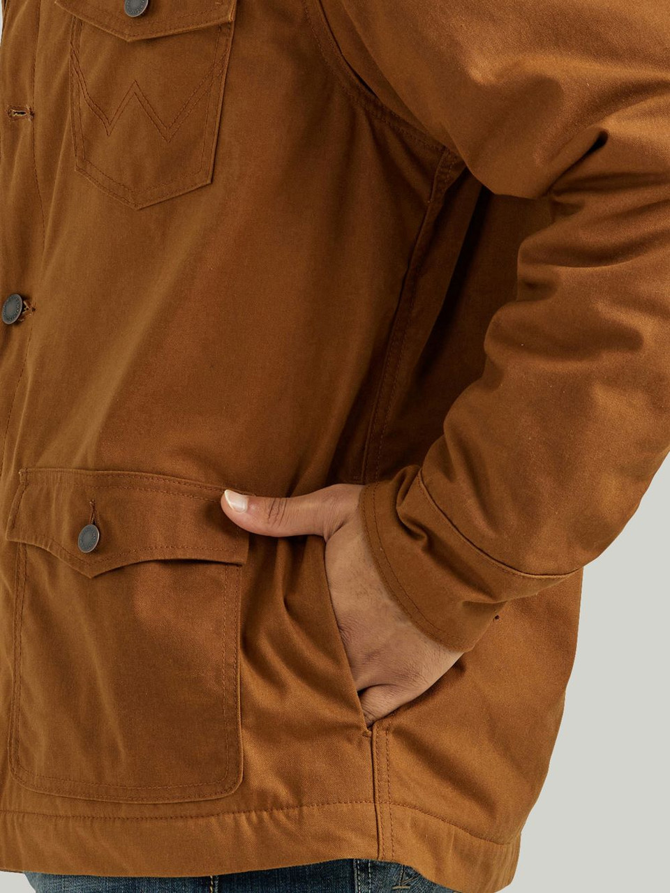 Wrangler Lined Bard Coat Hay Bale Brown - Herren Jacke - 112352842 - Bild 5 von 30