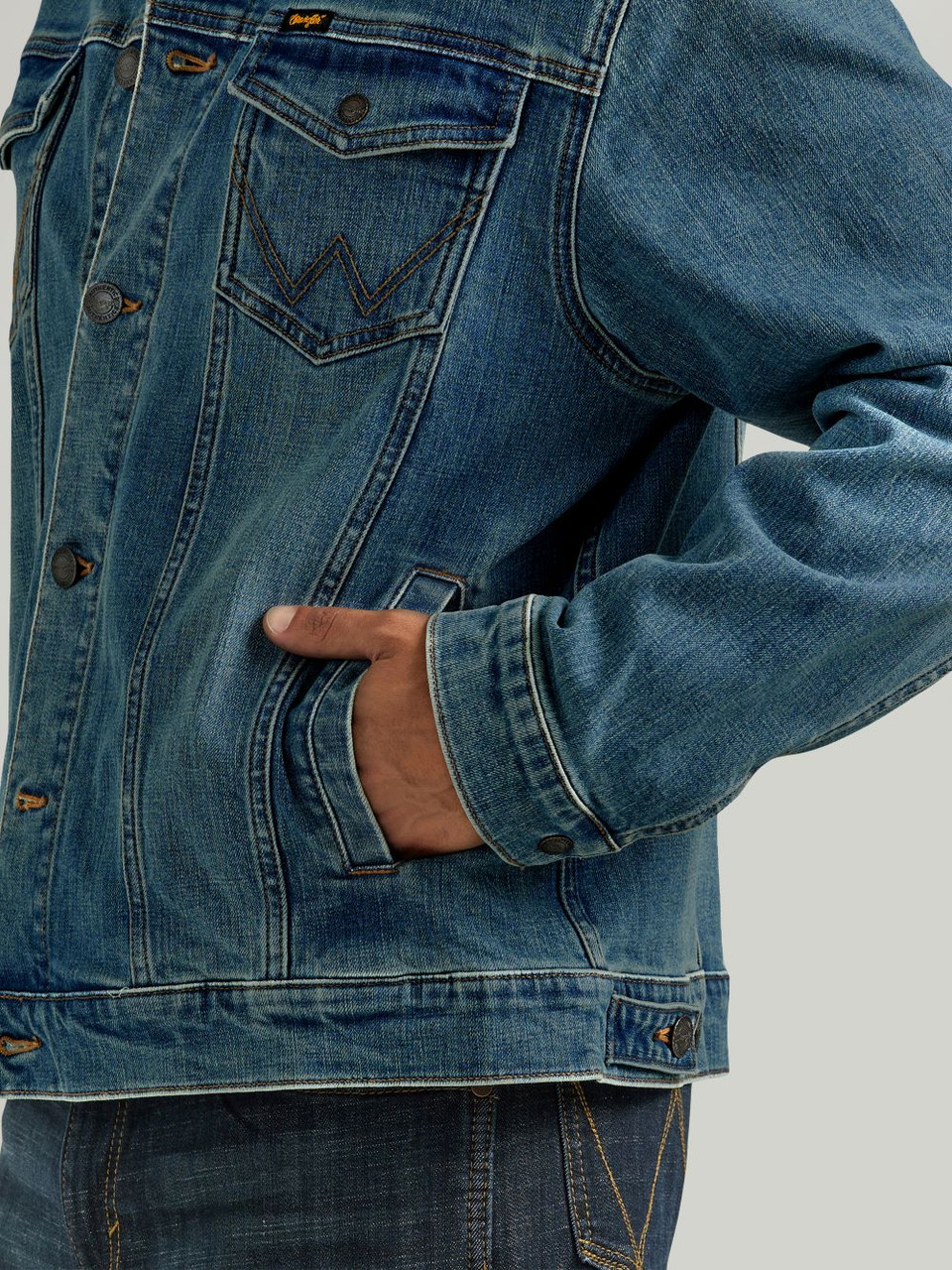 Wrangler Retro Jeansjacke ungefüttert - Herren Jacke - 112352967 - Bild 4 von 20