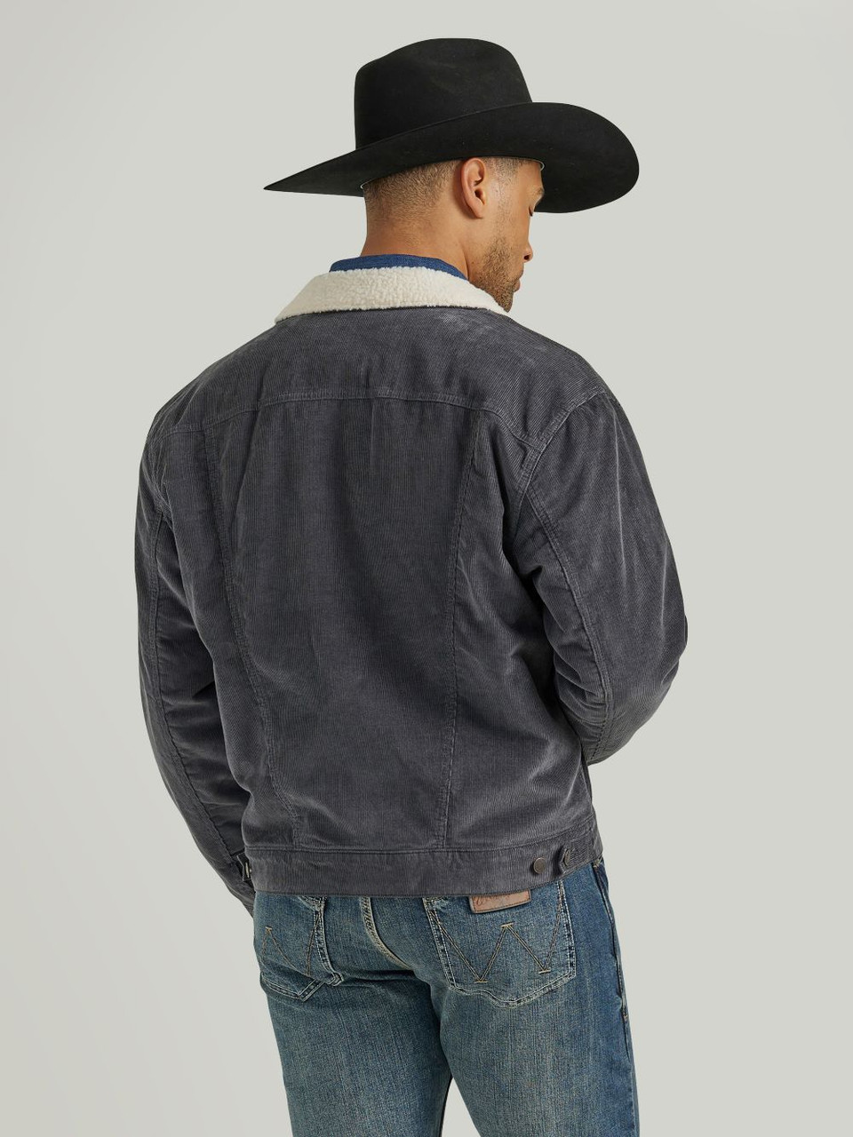 Wrangler Sherpa Lined Rustic Stone - Mens Jacket - 112352865 - Picture 2 of 20