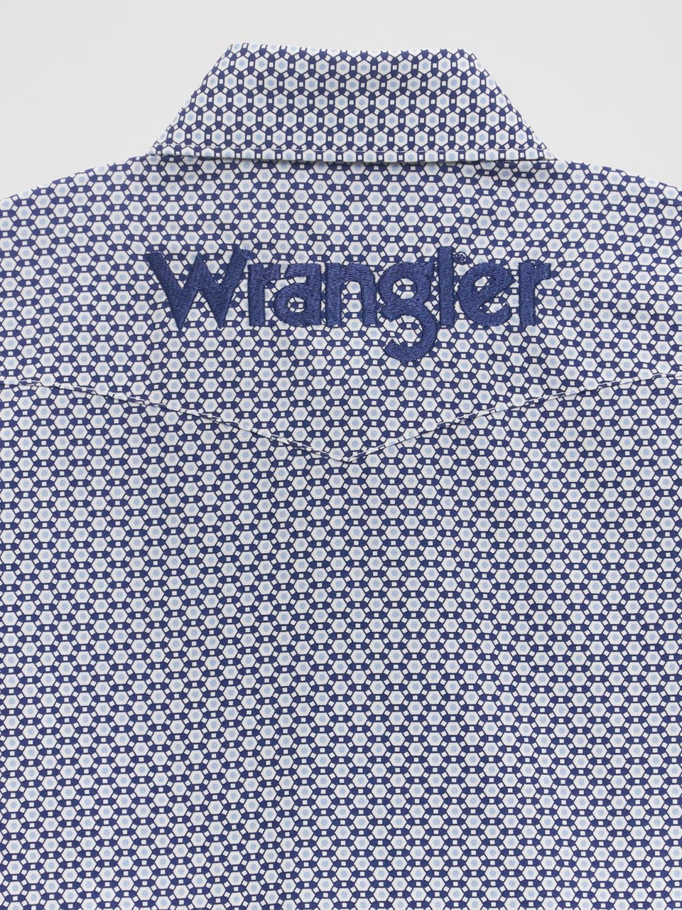 Wrangler Logo blau geometrisches Muster - Kinder Jungen Shirt - 112356519 - Bild 3 von 28