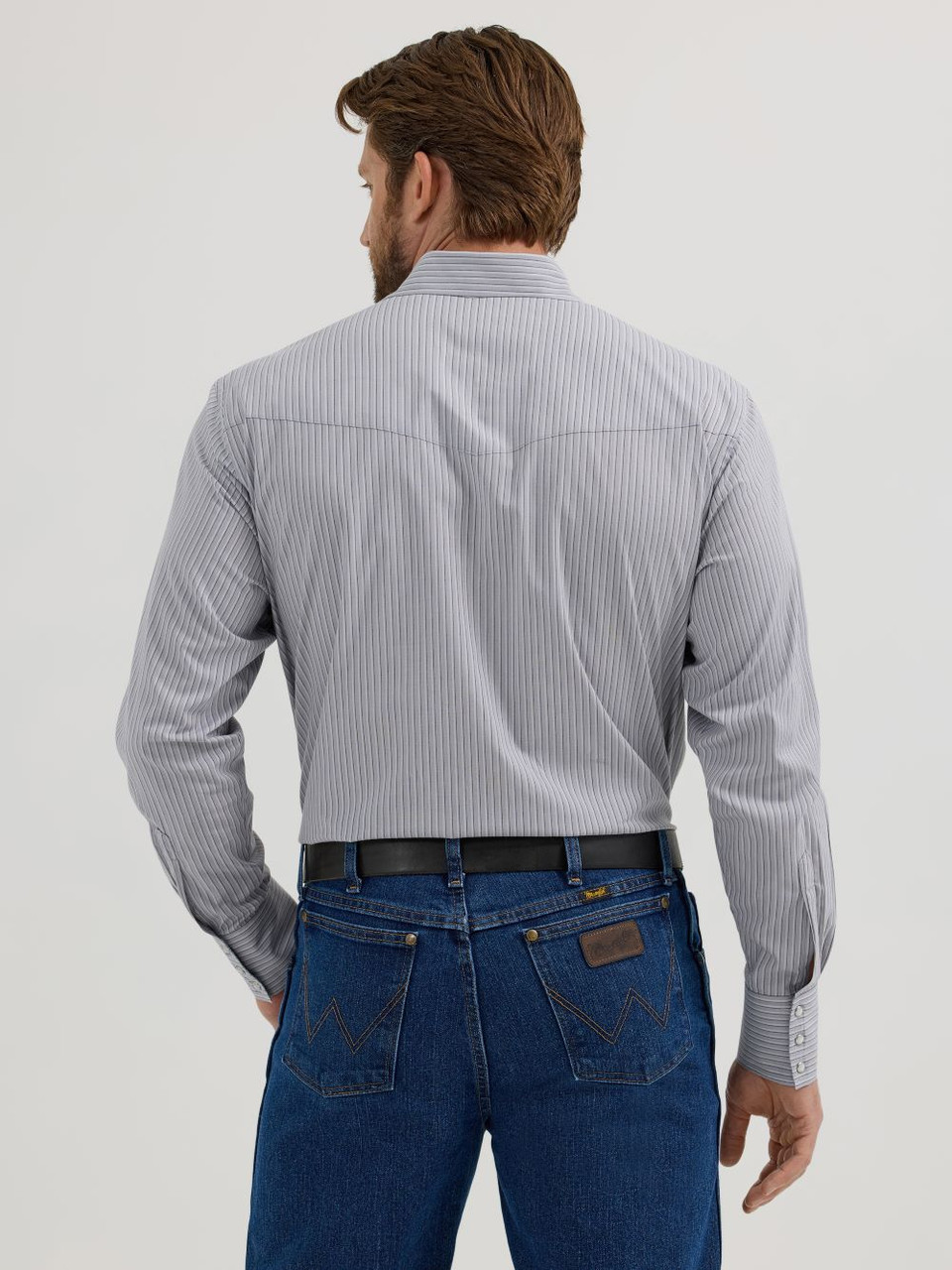 Wrangler Grey Pearl Snap Striped - Herren Hemd - 112355361 - Bild 2 von 20