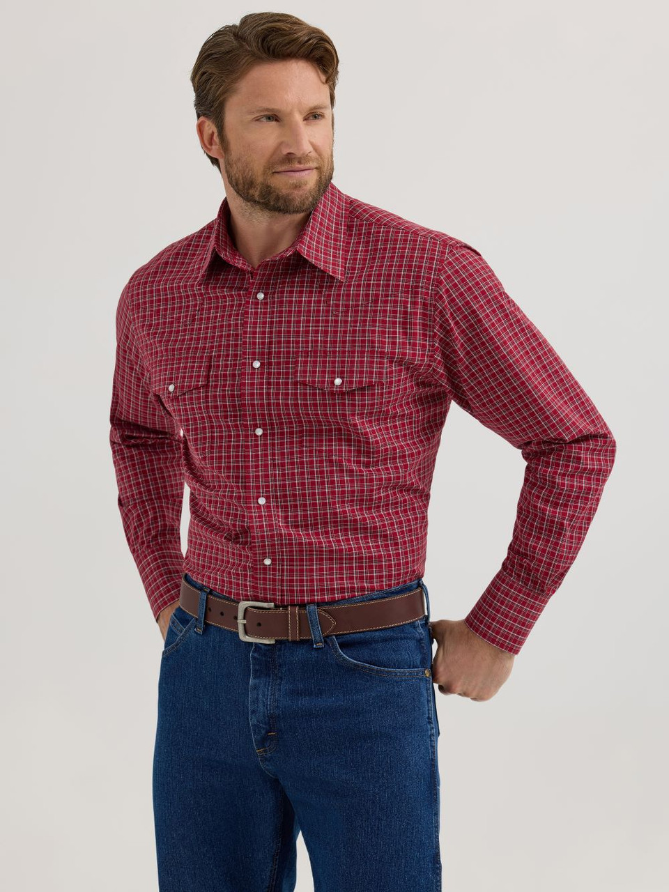 Wrangler knitterarm rot kariert - Herren Hemd - 112355358 - Bild 1 von 20