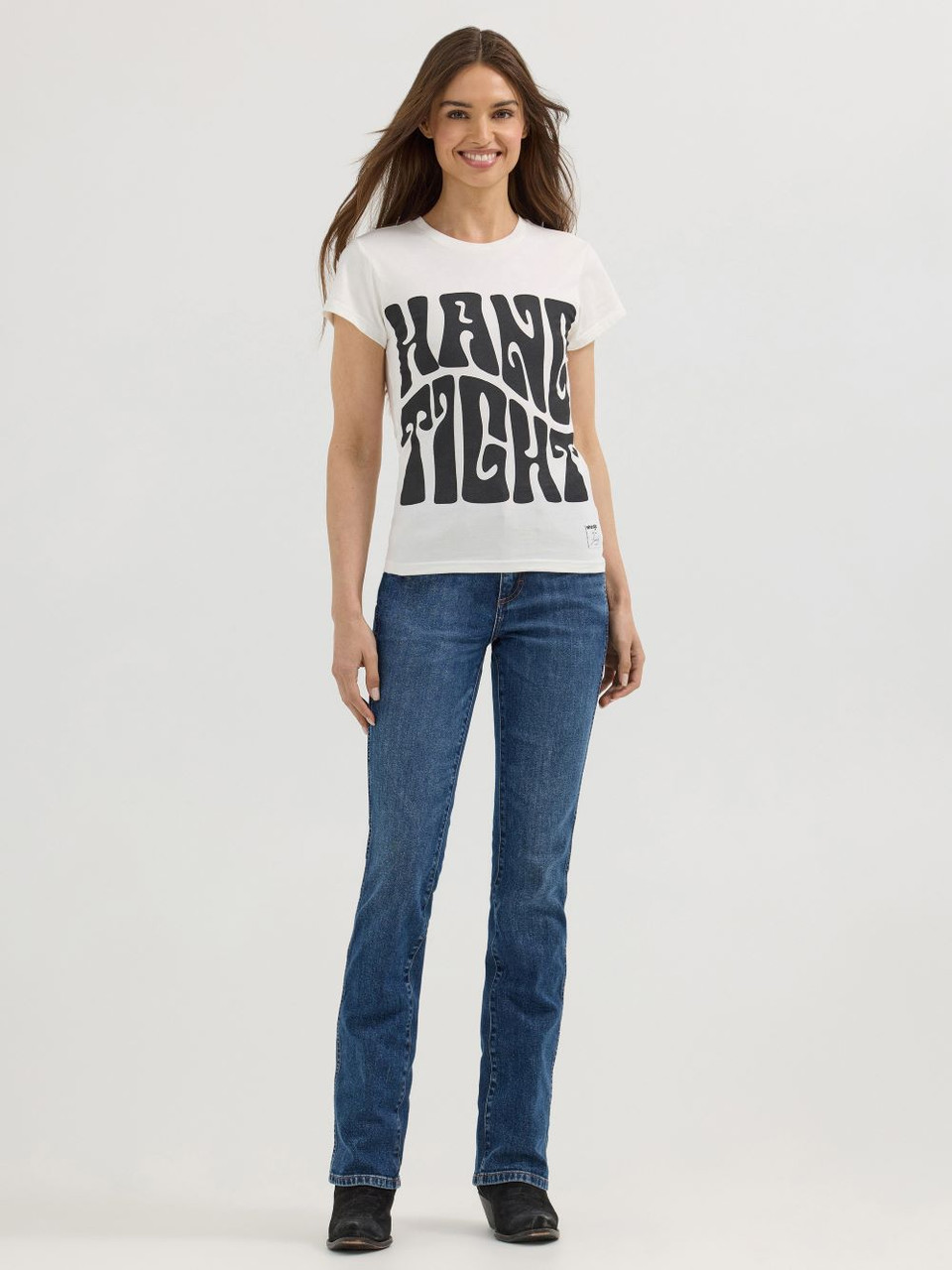 Wrangler X Lainey Wilson Hang Tight - Ladies Tee - 112360649 - Picture 3 of 25