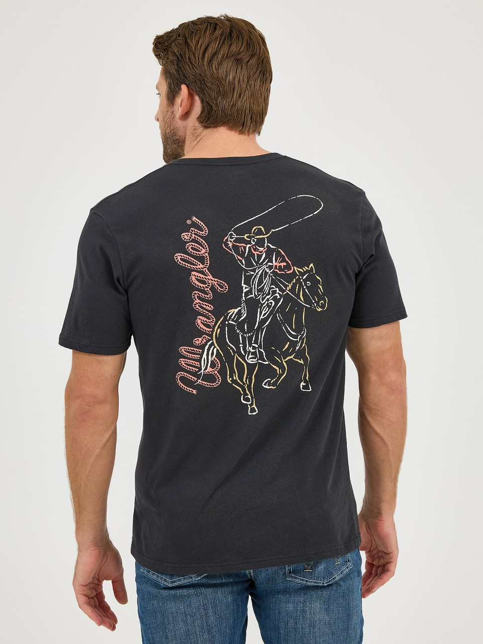 Camiseta gráfica Wrangler vaquero negro azabache - Camiseta para hombre - 112358746 - Imagen 1 de 15