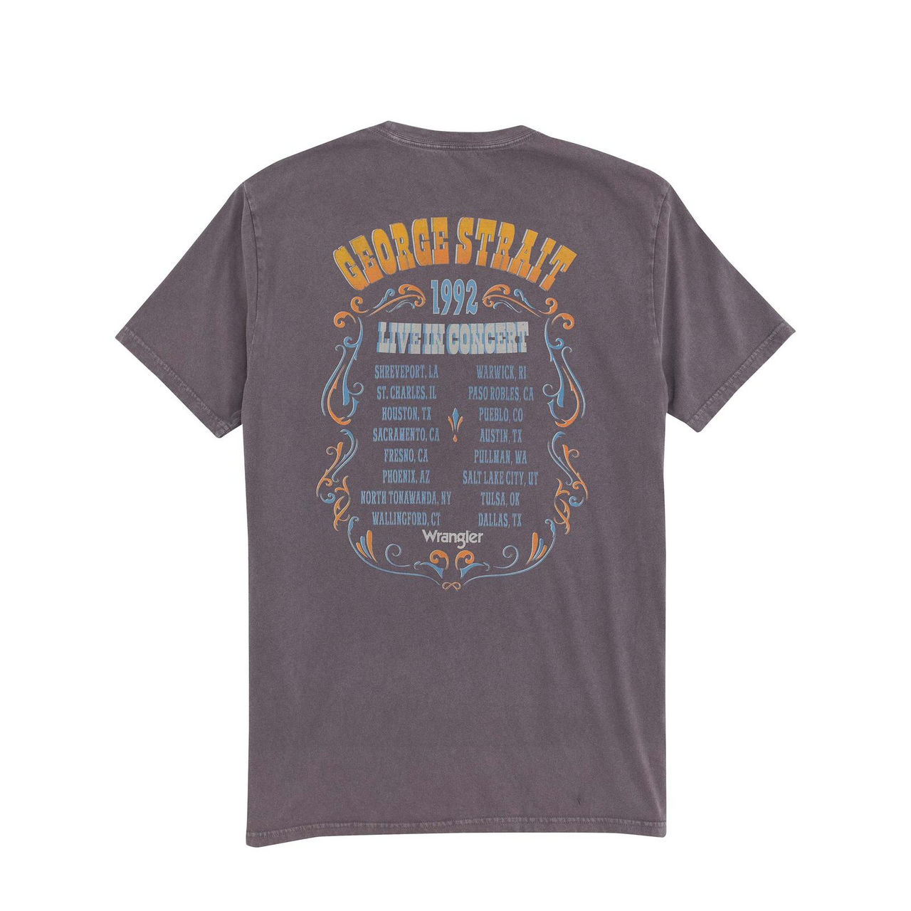 Camiseta gris Wrangler Graphic George Strait - Camiseta para hombre - 112361070 - Imagen 2 de 8