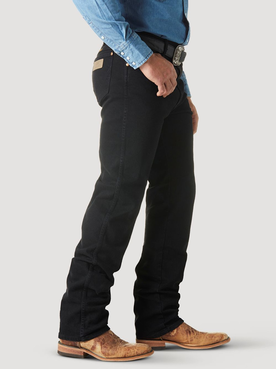 Wrangler Cowboy Cut Original Fit Black - Mens Jeans - 112336395 - Picture 3 of 45