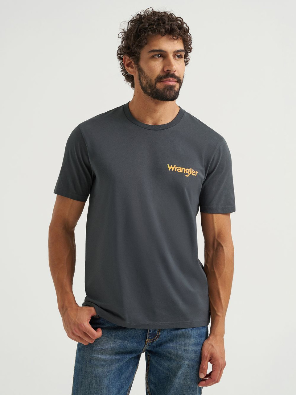 Wrangler Bucking Bronco Washed Black - Mens Tee - 112368424 - Bild 2 von 20