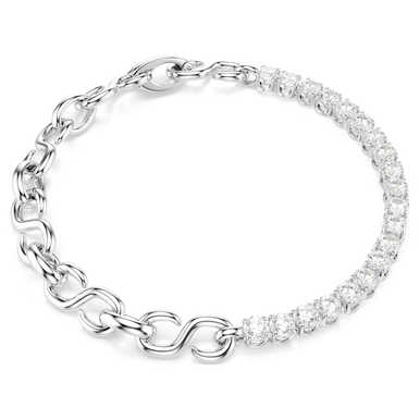 MATRIX BRACELET S SHAPE SILVER 5753926 SWAROVSKI