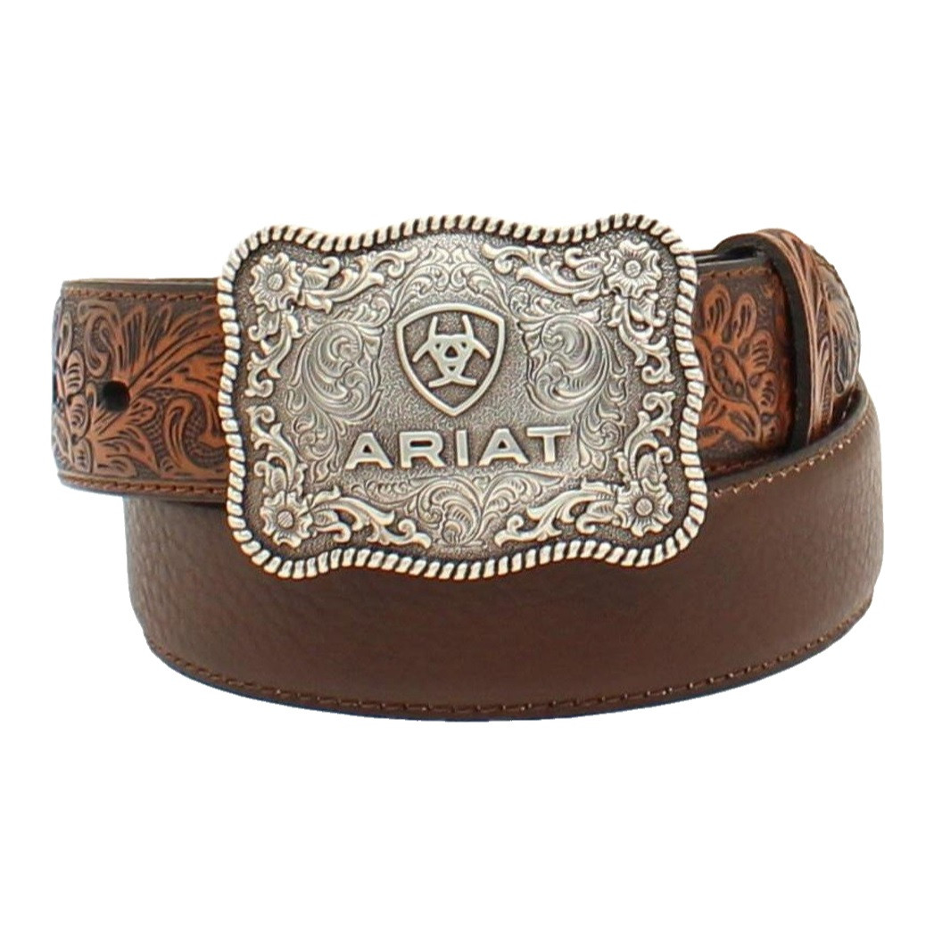 Ariat Boys Leather Belt W/ Buckle - Accessories Belt Kids - A1301002 - Picture 1 of 7