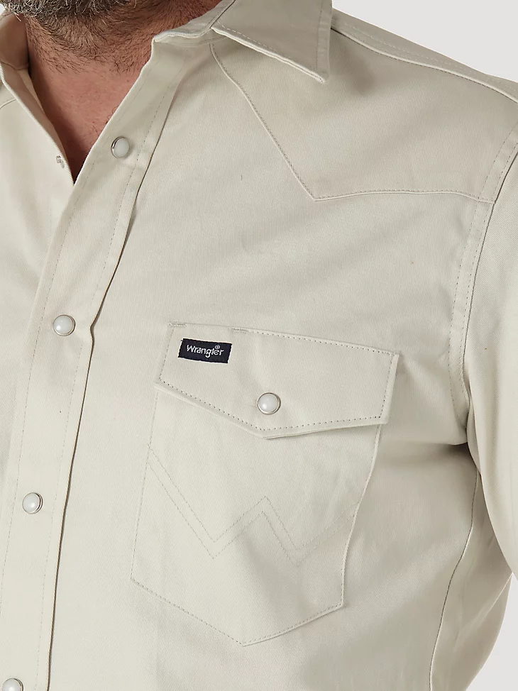Camisa para hombre Wrangler corte vaquero occidental a presión - Ms71319 - Imagen 3 de 12