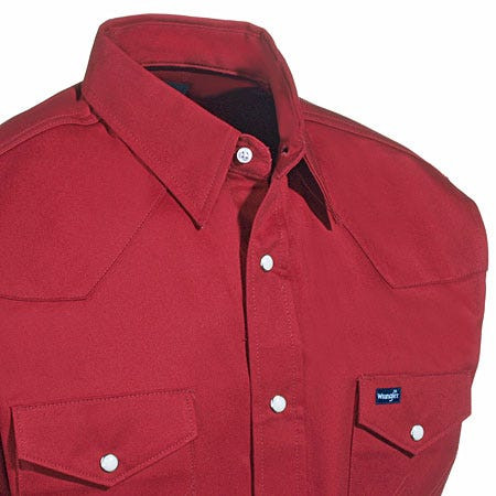 Wrangler Cowboy Cut Arbeitshemd rot - Herrenhemd - Ms70619 - Bild 3 von 12