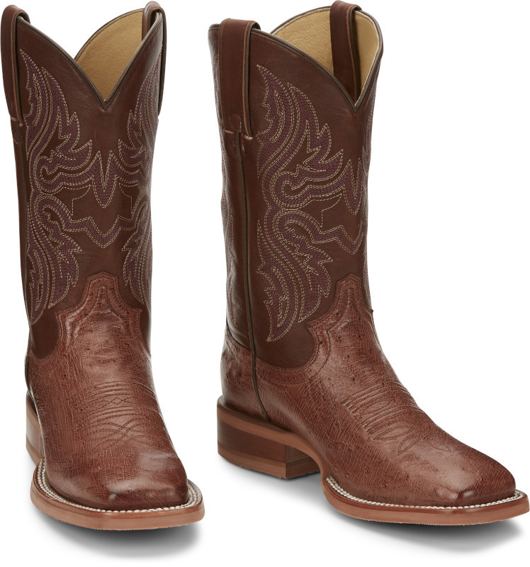 Justin Trinity Smooth Ostrich - Boot Ladies - Je703