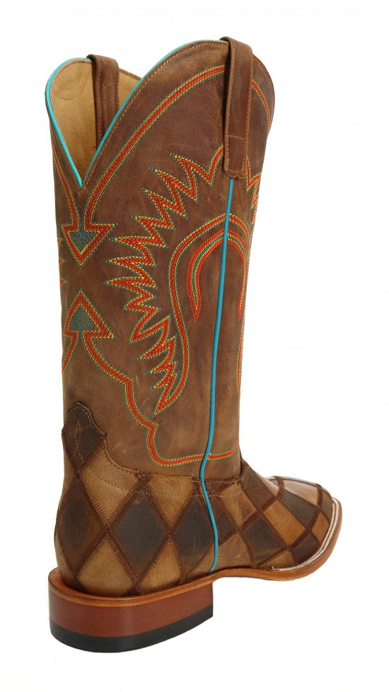 Horse Power Crazy Train Patchwork - Boot Mens Western - Hp1053 - Picture 2 of 39