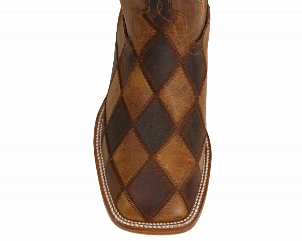 Horse Power Crazy Train Patchwork - Boot Mens Western - Hp1053 - Picture 3 of 39