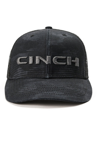 BLACK LOGO TRUCKER CAP MCC0038021 CINCH