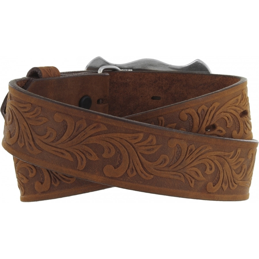 Tony Lama Little Texas Tooled Buckle - Accessories Belt Kids - C60119 - Picture 2 of 18