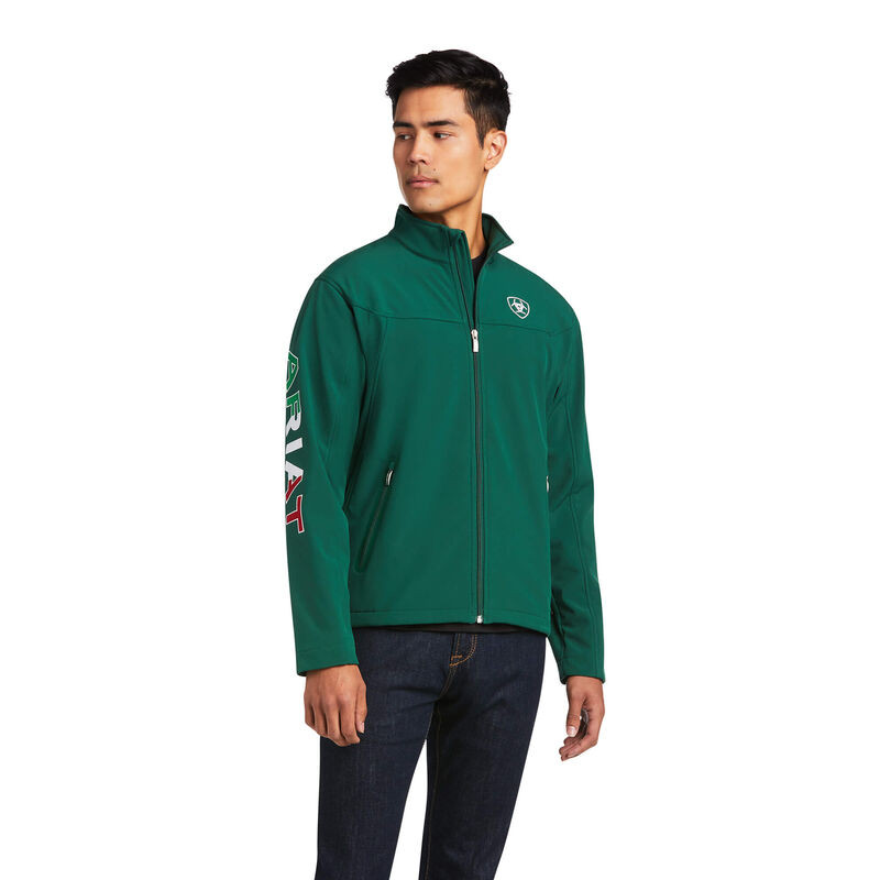 Ariat Team Logo Mexico Verde Green - Mens Jacket - 10039459