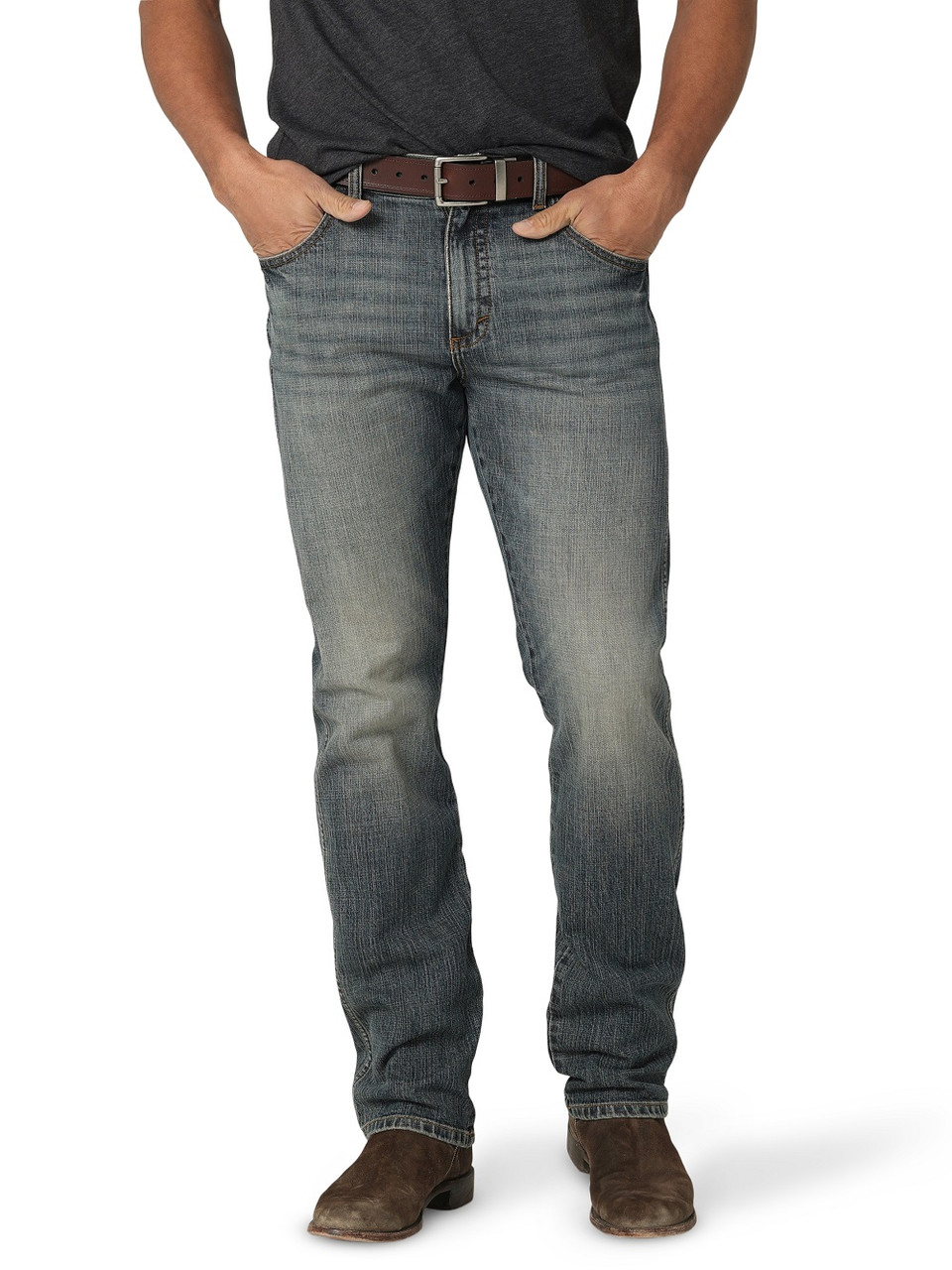 Wrangler Retro Stretch Slim Darkknight - Mens Jeans - 112318445 - Picture 2 of 36