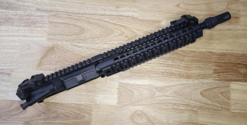 SKTC Complete UPPR: The Banker - Rosco 5.56 Barrel, MI Quad Rail, SOLGW Stripes BCG SKTC Complete UPPR: The Banker - Rosco 5.56 Barrel, MI Quad Rail, SOLGW Stripes BCG
