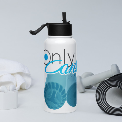 Only Cans Stainless Steel Water Bottle with Straw Lid Only Cans Stainless Steel Water Bottle with Straw Lid