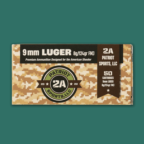 Patriot Sports 9mm Luger 124gr FMJ - 1000rd Case Patriot Sports 9mm Luger 124gr FMJ - 1000rd Case
