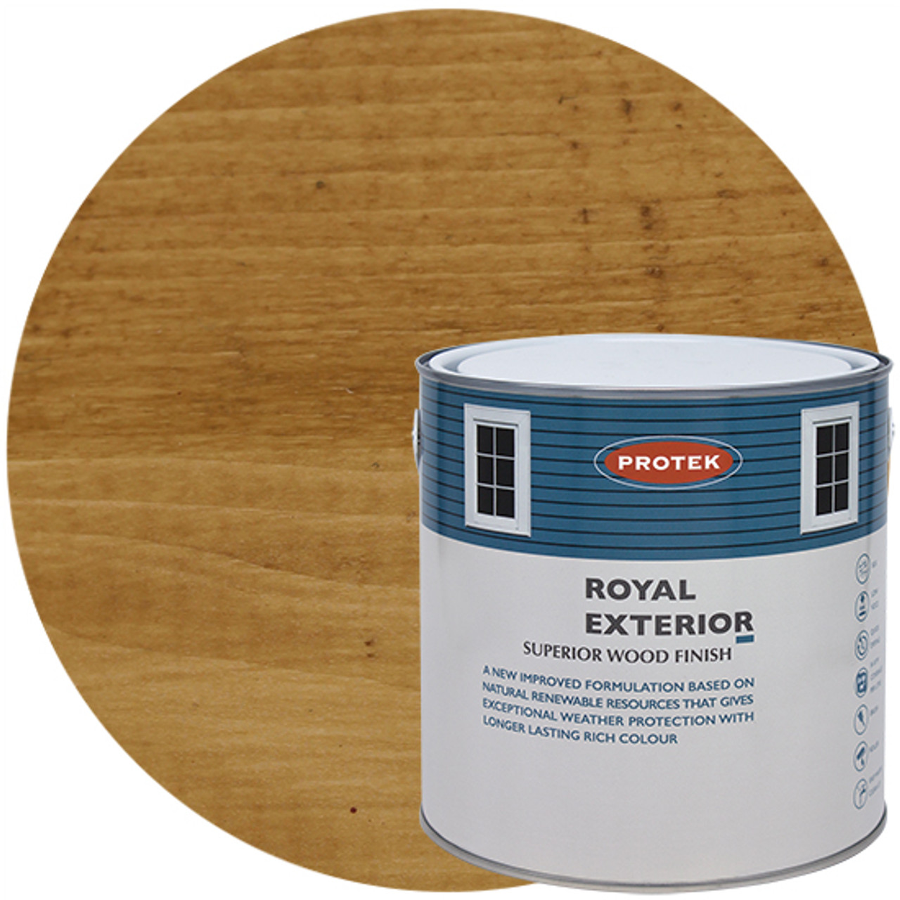 Royal Exterior Wood Finish - Oak - Protek Wood Stain