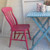 Upcycled pine chair painted in Royal Exterior Wood Finish - Passionate Plum