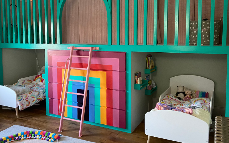 Childrens bedroom in child friendly paints