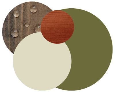 Colours used for outdoor dining project