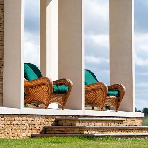 Rattan chairs in Royal Metallics Bronze