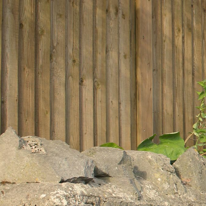 Shed and Fence - Golden Brown