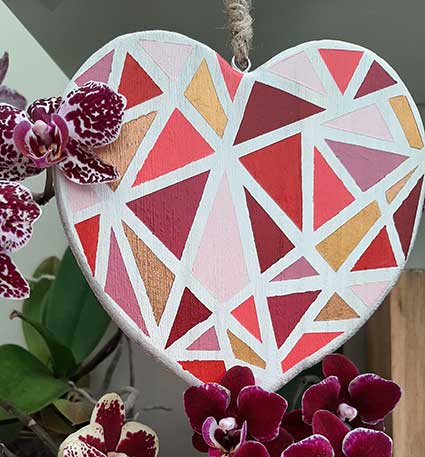Valentine Crafting with Wood Stain