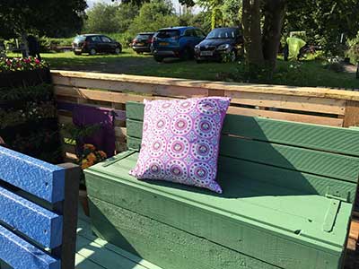 A Beautiful Barge garden