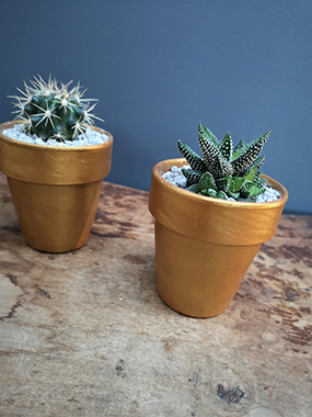 Wood paint craft ideas with cactus