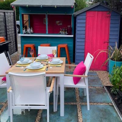 Love Your Garden dining area and bar