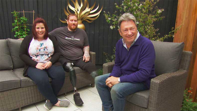 Alan  Titchmarsh makes over a garden in Newark