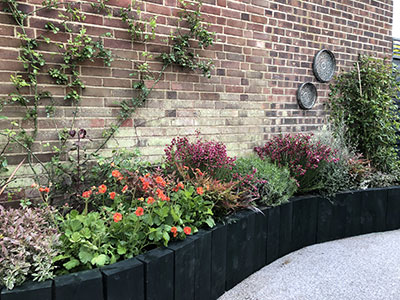 Love your Garden with Alan Titchmarsh use our safe paints on all their wooden structures, here are some raised beds from the show