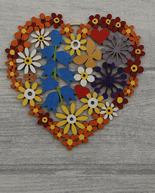 Wood stain craft ideas heart 