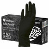 Safe Touch Black Latex Gloves (L) Box of 100