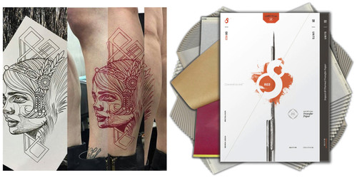 Tatu-Derm Inkjet Stencils Tracing Paper - Ream of 500 Sheets