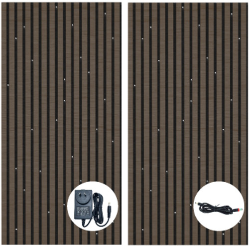 StarEFX star light timber slat panels 1200x600mm