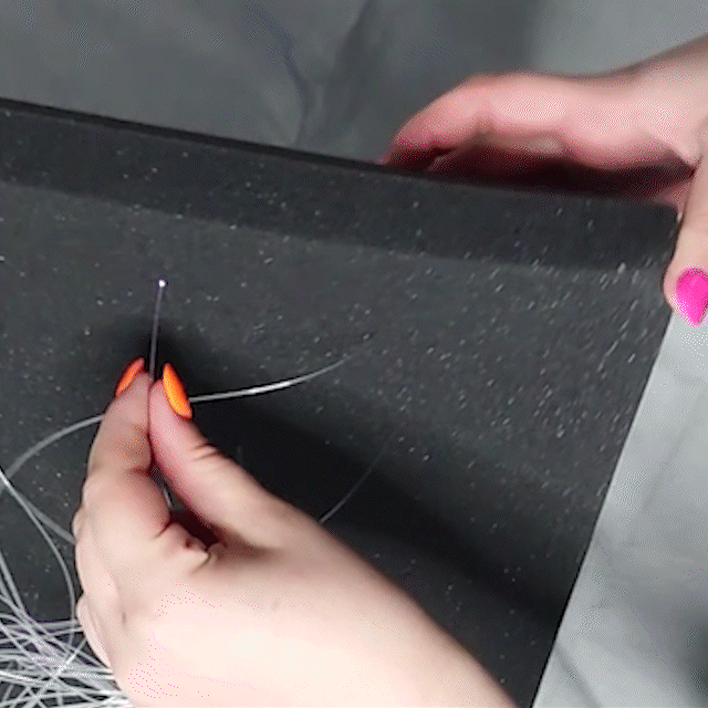 Soundproofing foam panel with fibre optics.gif