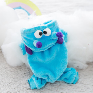 Color: Blue monster, Size: XL - Pet hooded sweater